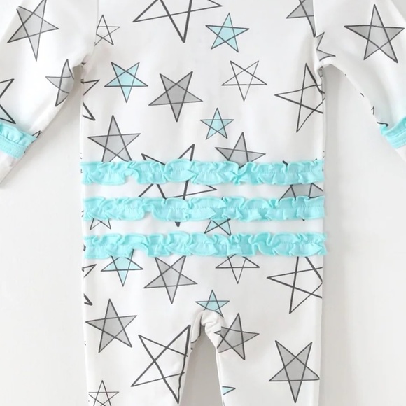 Star Footie with Ruffle - Picture 6 of 6